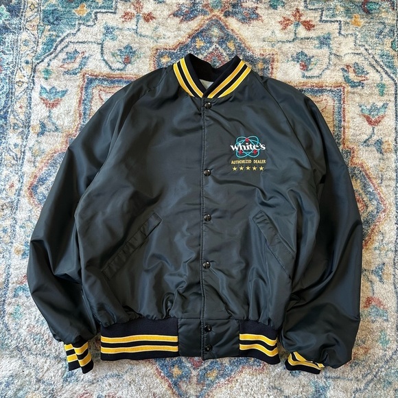 Vintage Other - Vintage 1980s White’s Authorized Dealer Satin Jacket Large